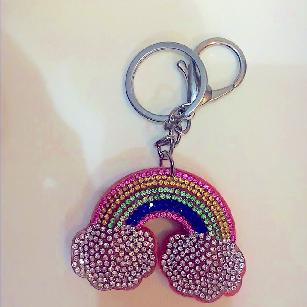 The rainbow rhinestone new keychain!